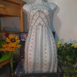 Japna Floral Striped Boho Dress